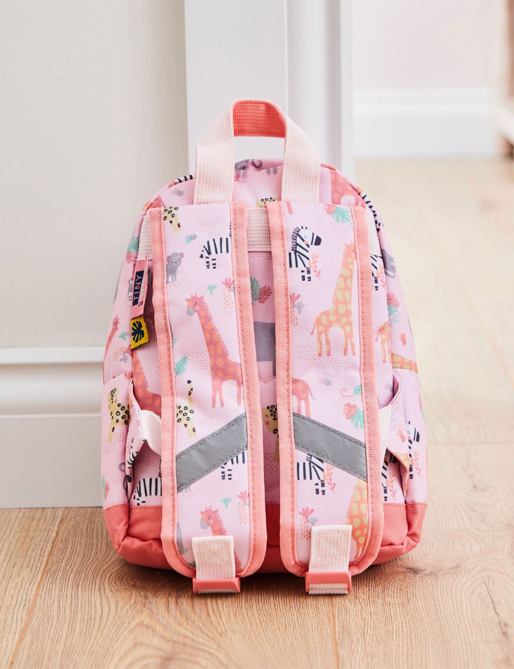 Personalised Pink Safari Mini Backpack image 2