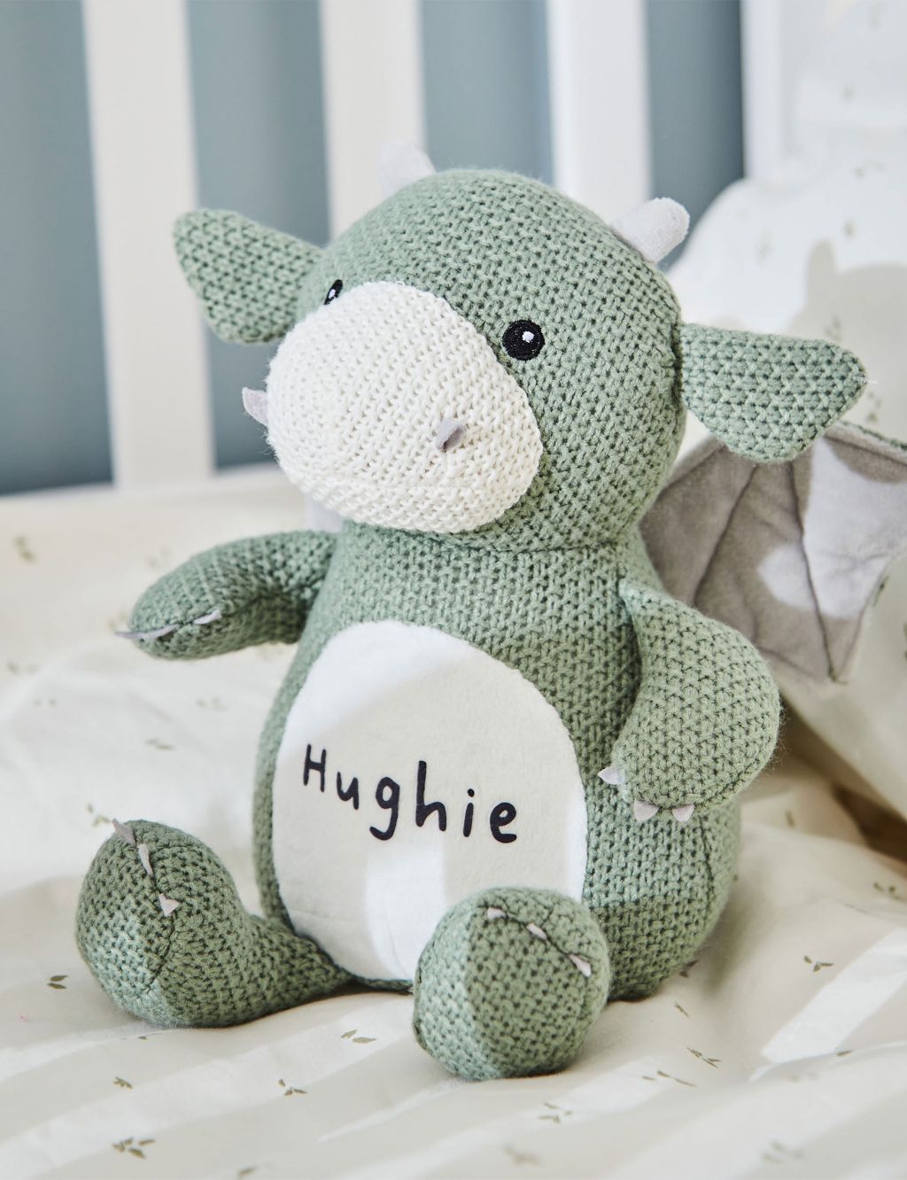 Personalised Knitted Dragon Soft Toy