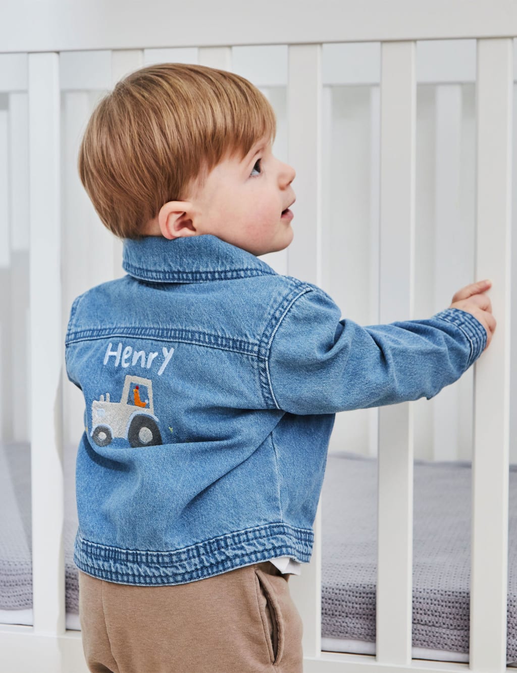 Personalised Farmyard Denim Jacket (6 Mths - 5 Yrs) image 1