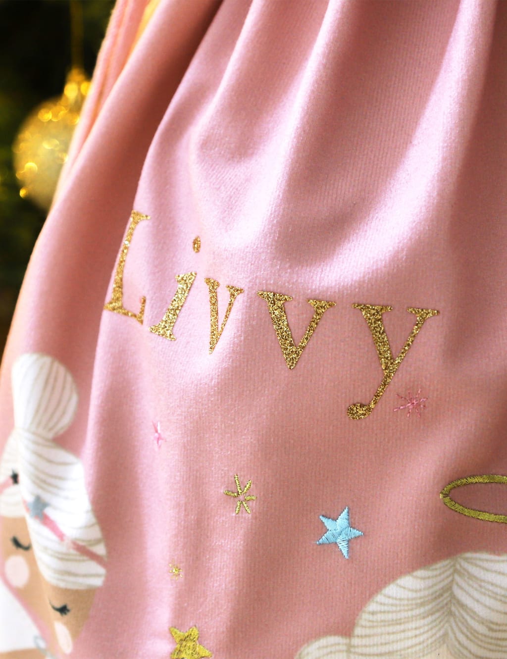 Personalised Pink Christmas Sack image 2