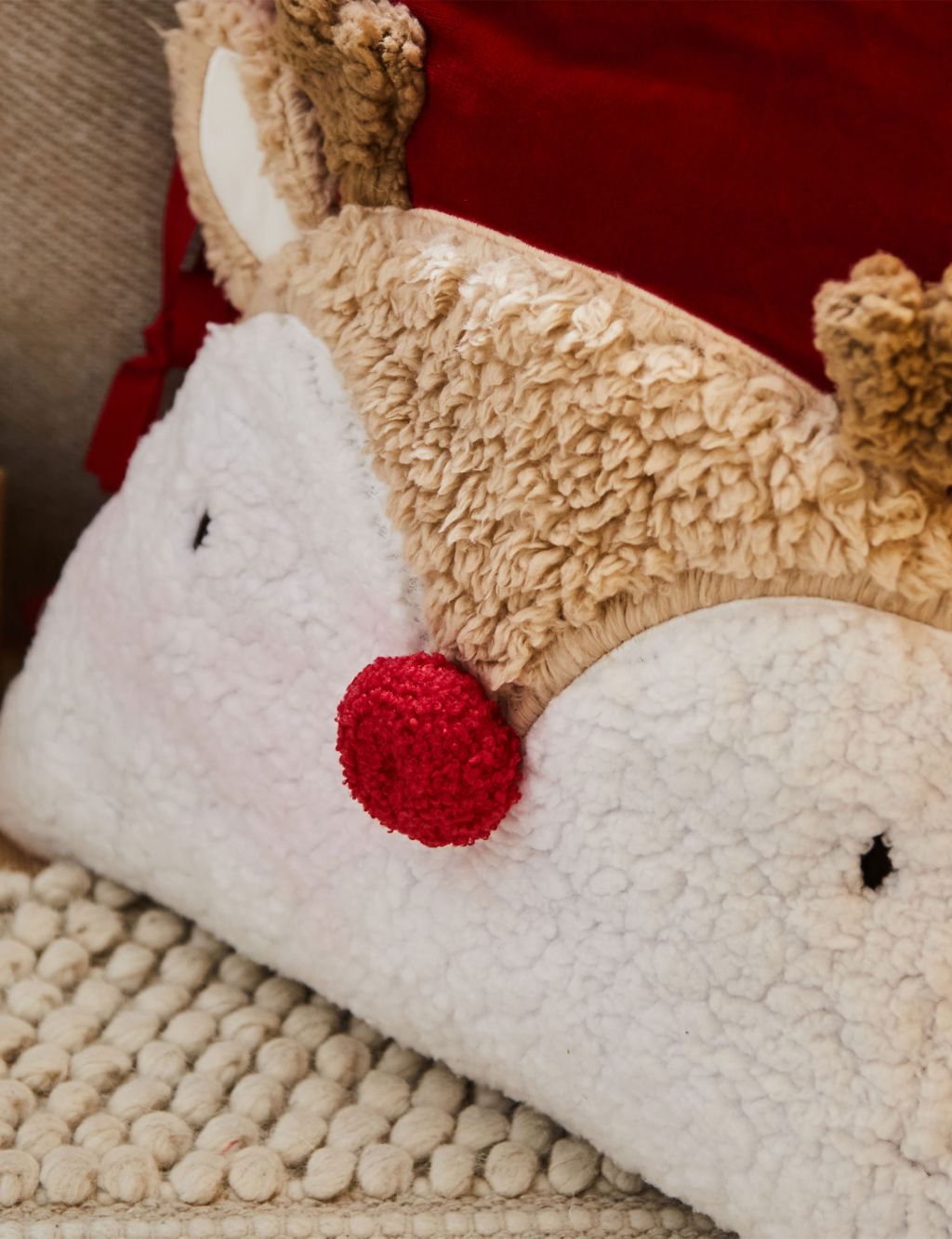 Personalised Reindeer Velvet Sack image 3