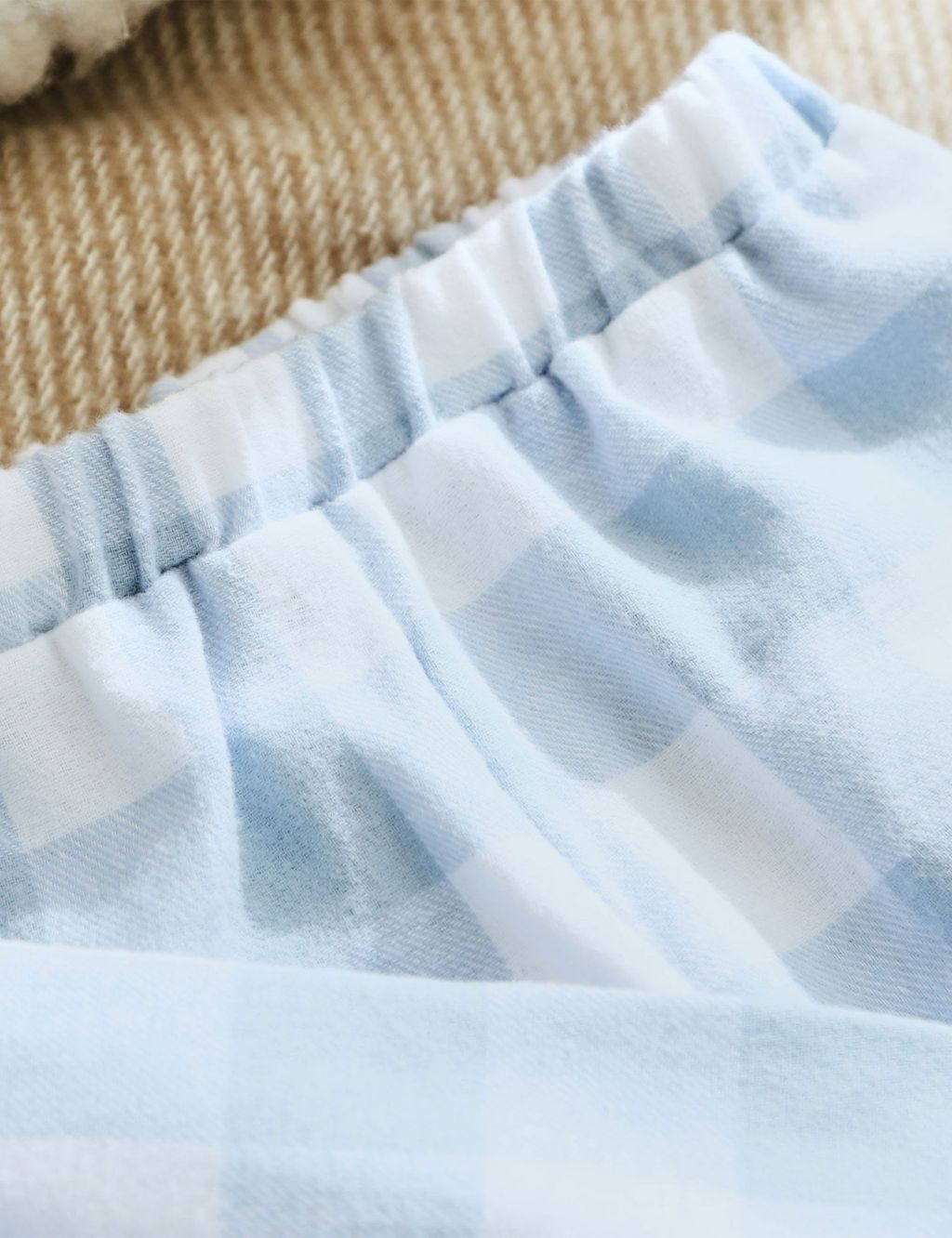 Personalised Traditional Blue Checkered Pyjama Set (0-6 Yrs) image 3