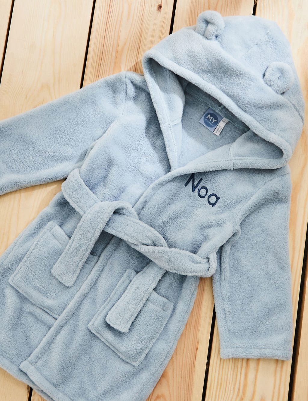 Personalised Hooded Fleece Robe (0-7 Yrs)