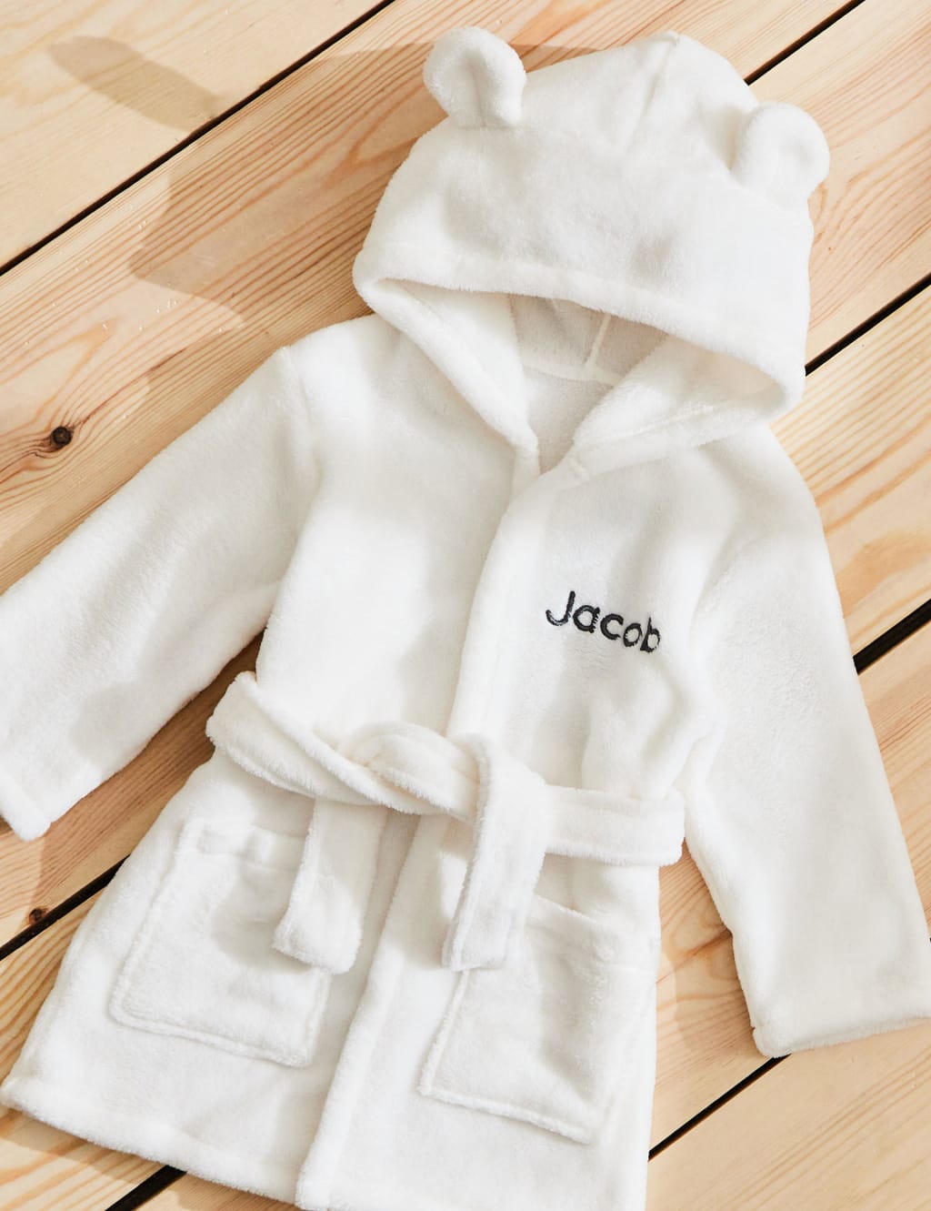 Personalised Hooded Fleece Robe (0-7 Yrs)