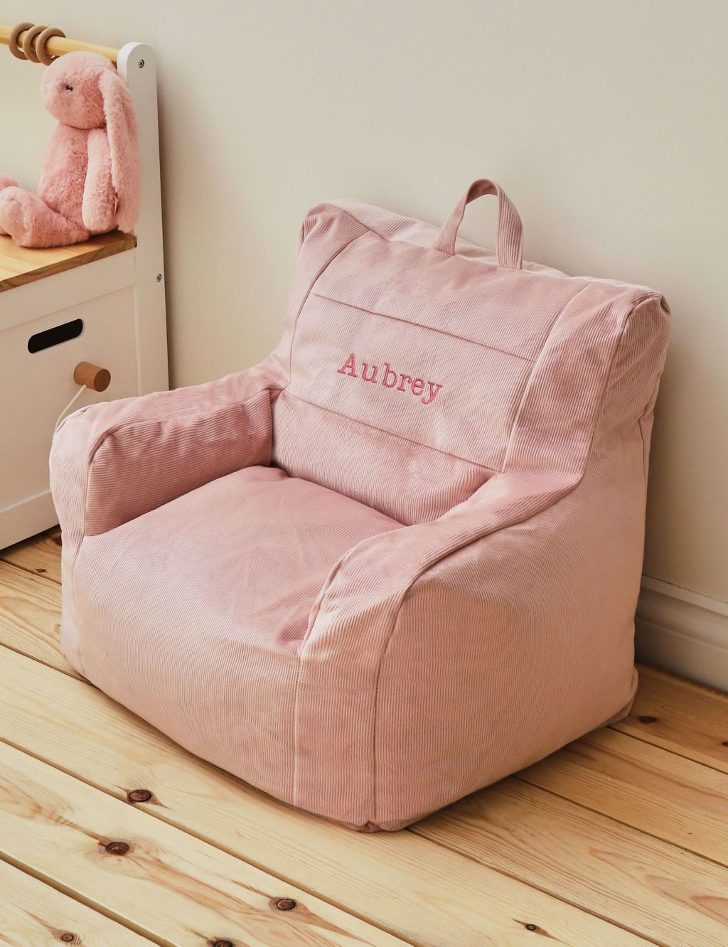 Personalised Pink Bean Bag Chair (18+ Mths) image 1