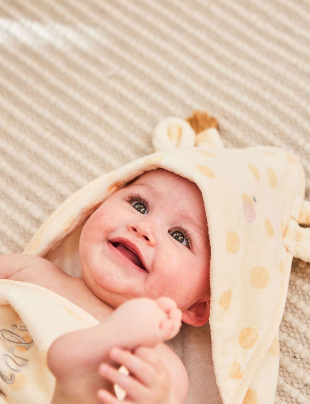 Personalised Giraffe Hooded Towel