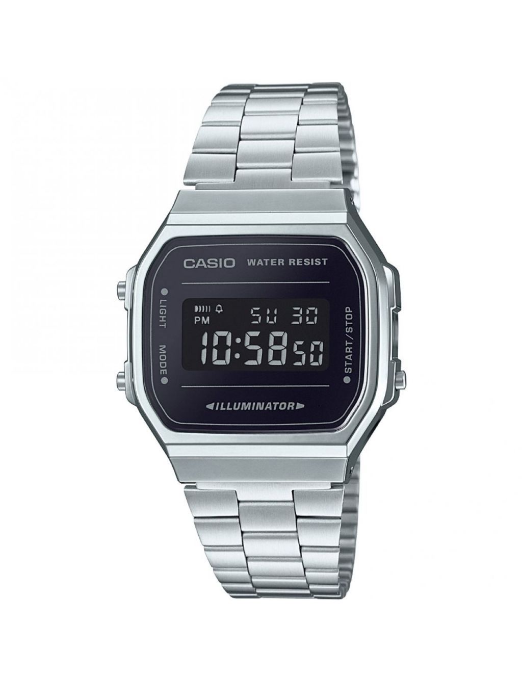 Casio Retro Illuminator Stainless Steel Watch