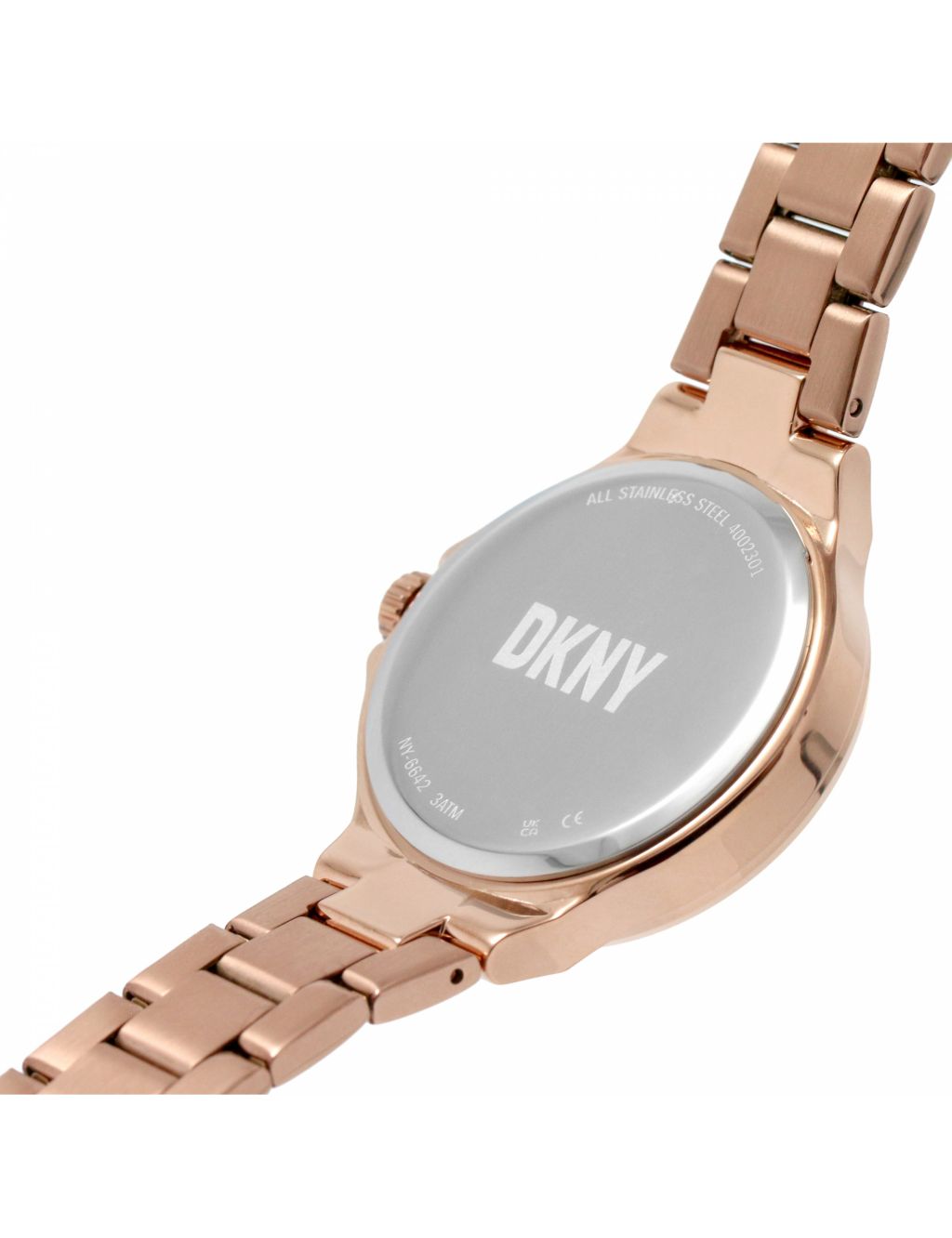 DKNY Rose Gold Chambers Metal Bracelet Watch image 6