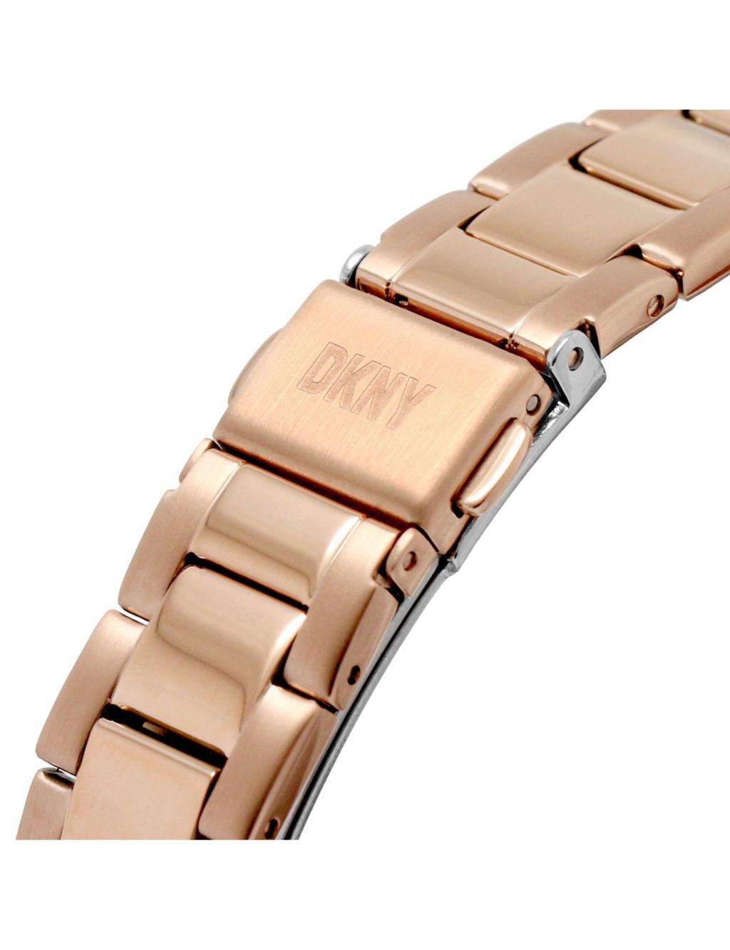 DKNY Rose Gold Chambers Metal Bracelet Watch image 7