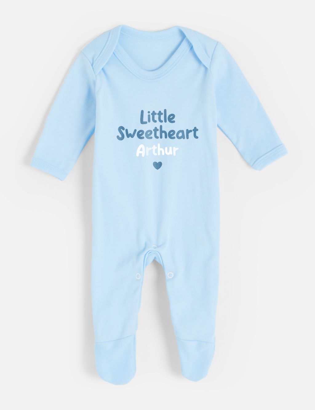 Personalised Little Sweetheart Babygrow (0-12 Mths)