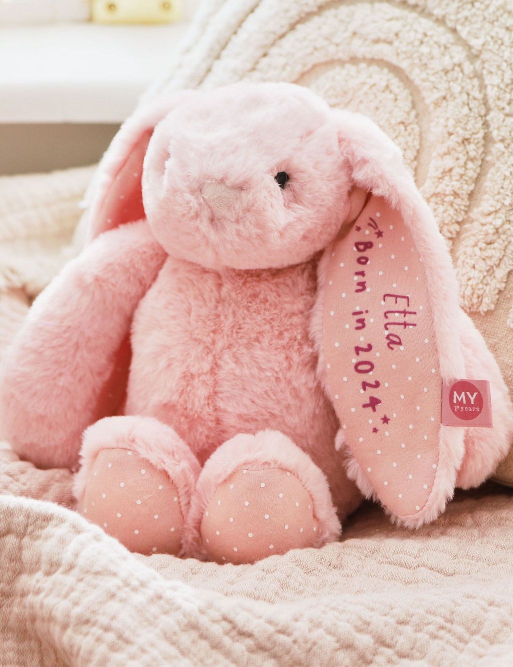 Personalised Born In 2024 Bunny