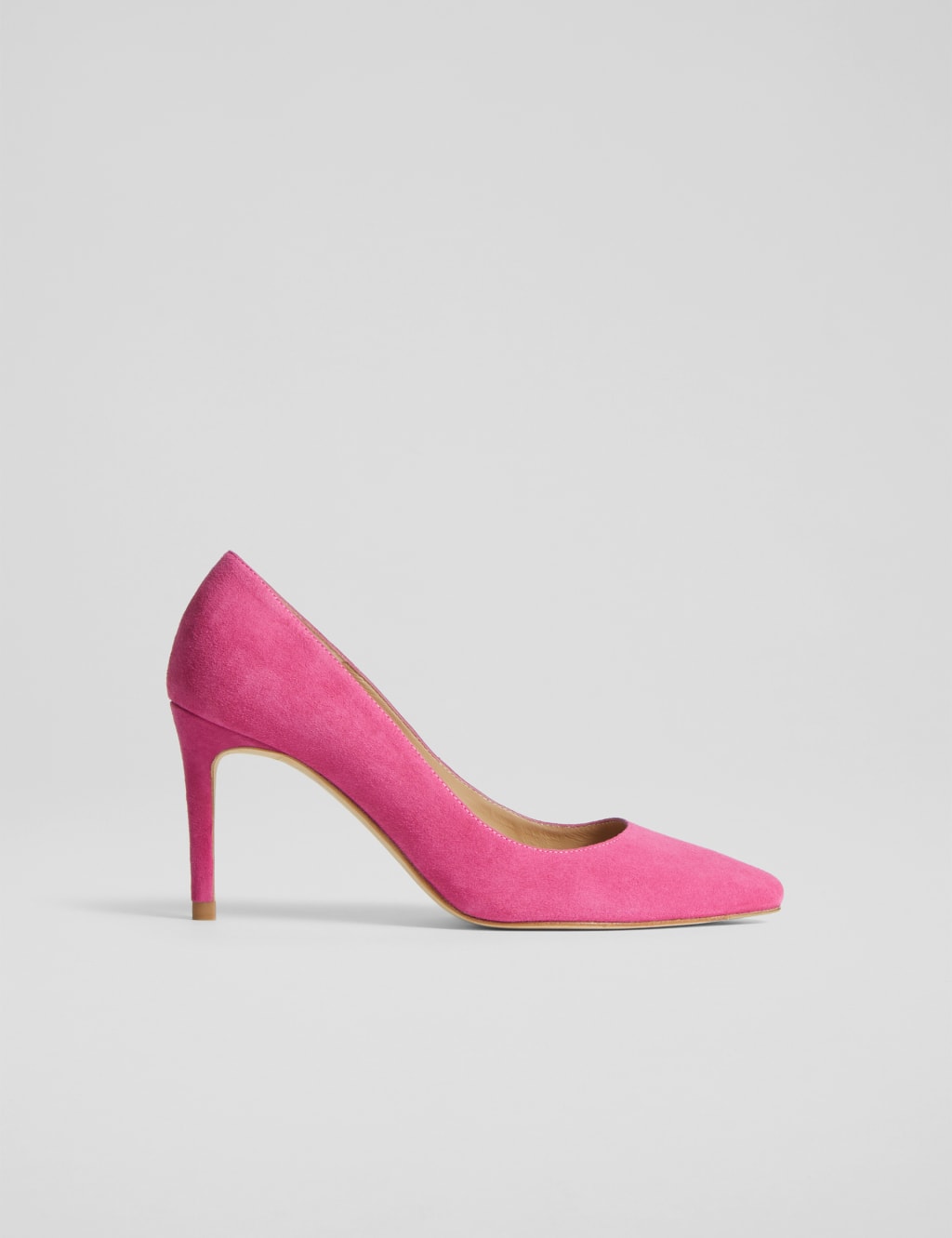 Suede Stiletto Heel Pointed Court Shoes