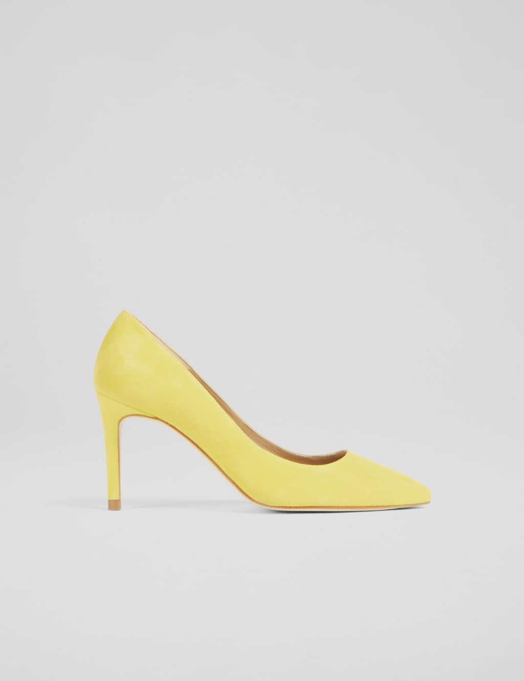 Suede Stiletto Heel Pointed Court Shoes