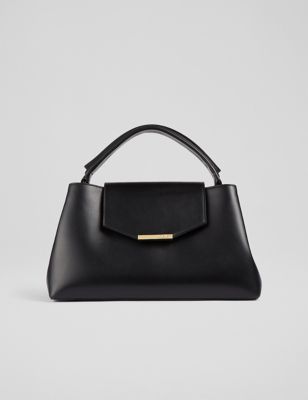 Lk Bennett Womens Leather Tote Bag - Black, Black