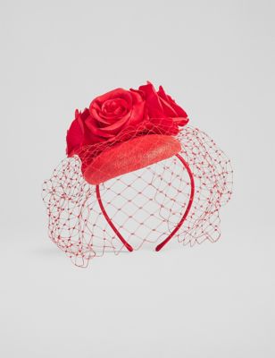 Lk Bennett Women's Floral Headband - Red, Red