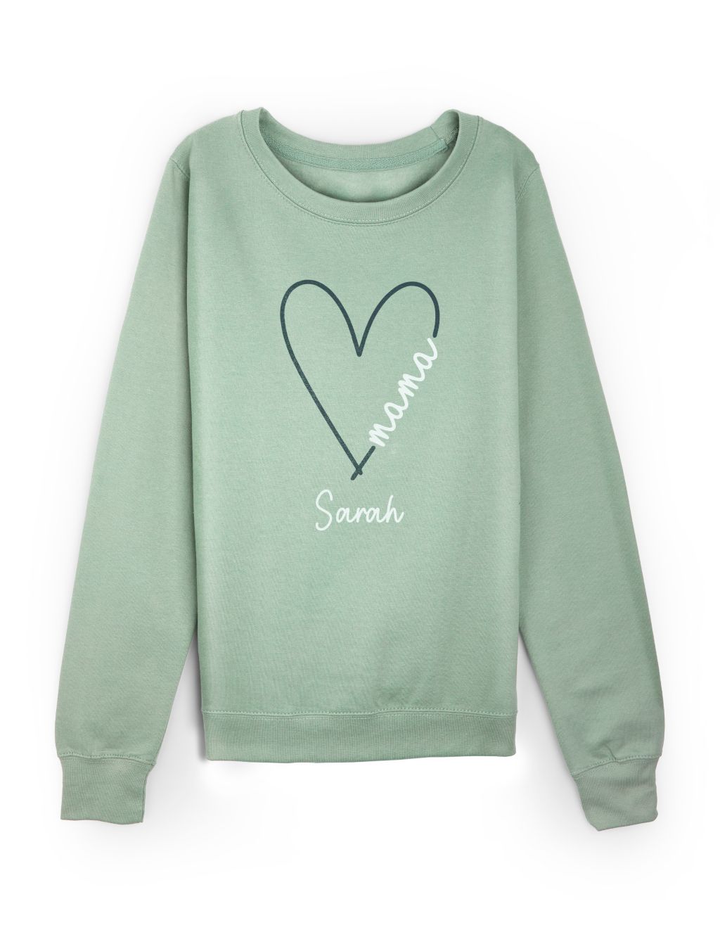 Personalised Ladies Mama Heart Sweatshirt