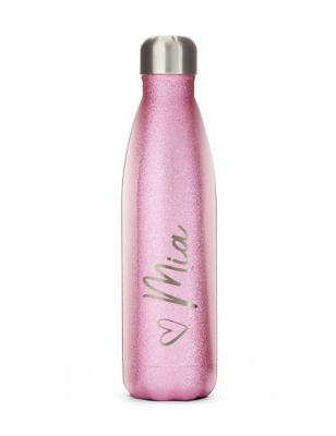 Dollymix Personalised Water Bottle - Pink, Pink