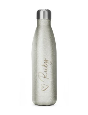 Dollymix Personalised Water Bottle - Silver, Silver