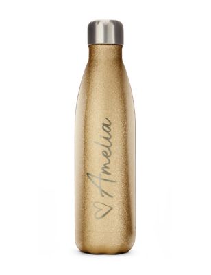 Dollymix Personalised Water Bottle - Gold, Gold