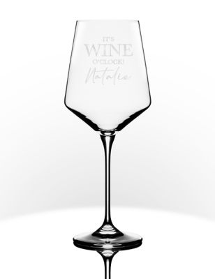 Dollymix Personalised Wine Glass - Clear, Clear