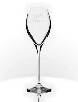 Dollymix Personalised Mrs Prosecco Glass - Clear, Clear