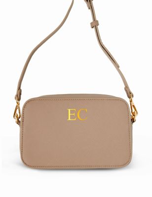 Dollymix Women's Personalised Crossbody Bag - Brown, Brown