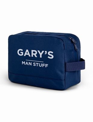 Dollymix Men's Personalised Wash Bag - Navy, Navy