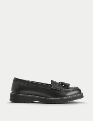 Start-Rite Girls' Leather Schoolwear Shoes (1 Large - 9 Large) - 4 LSTD - Black, Black