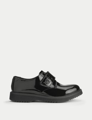 Start-Rite Girls' Patent Leather Riptape Shoes (12.5 Small - 4 Large) - 1 LWDE - Black, Black
