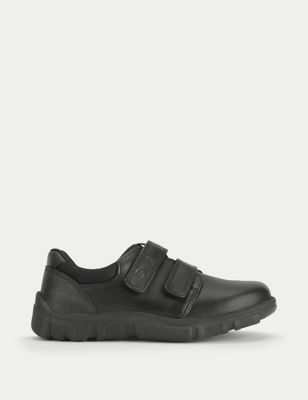 Start-Rite Boys' Leather Riptape School Shoes (9 Small - 3 Large) - 12 SSTD - Black, Black