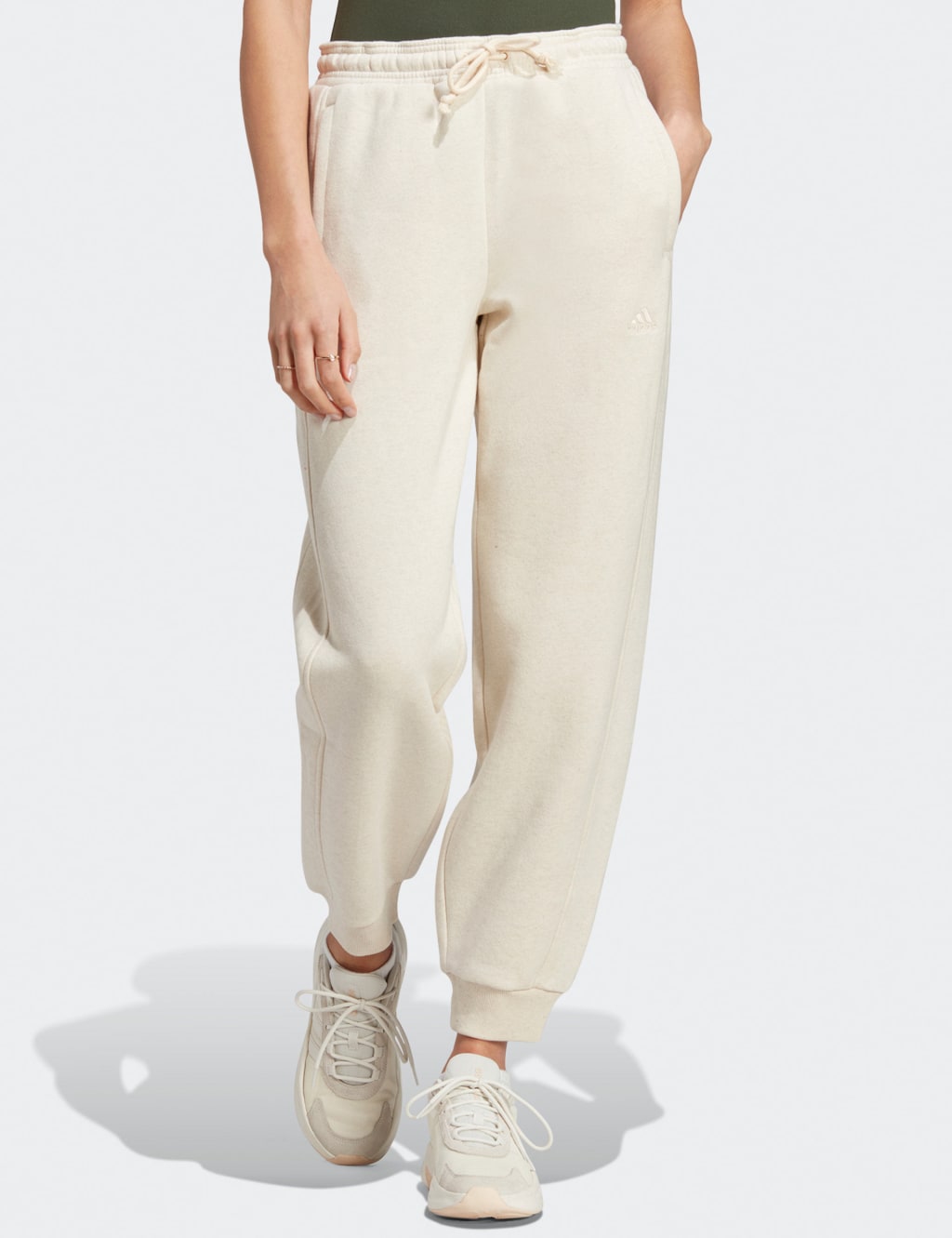 Womens white joggers cotton sales