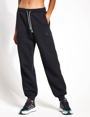 Adidas Women's ALL SZN Cotton Rich Joggers - M - Black, Black,Soft White