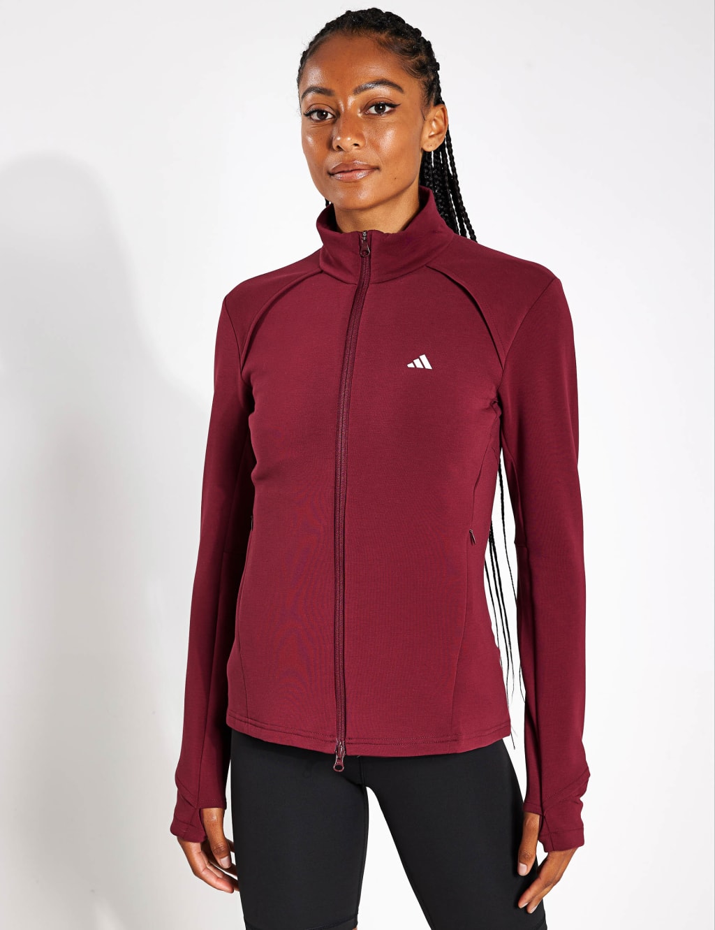 High neck sports jacket top