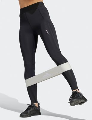 Adidas Womens Techfit COLD.RDY Side Stripe Leggings - XS - Black, Black