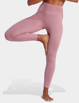 Adidas Women's Yoga Essentials High Waisted Leggings - XL - Pink, Pink