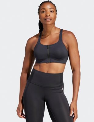 Adidas Women's TLRD Impact Luxe High Support Sports Bra - 32C - Black, Black
