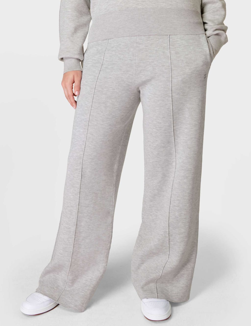 Timeless Cotton Blend Wide Leg Joggers