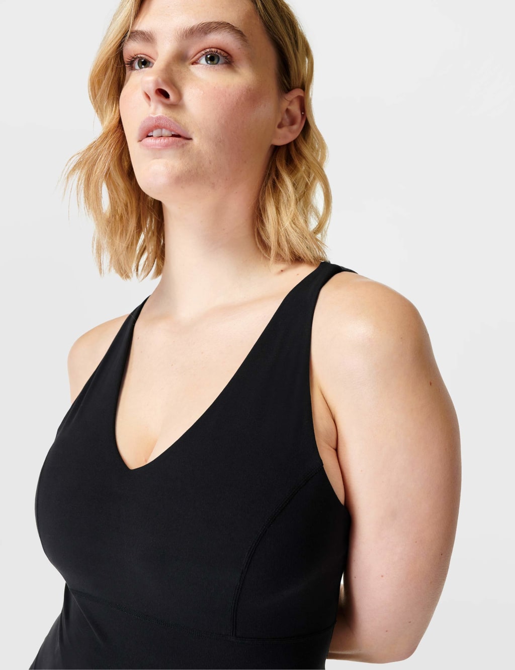 Super Soft V-Neck Strappy Fitted Vest Top image 2