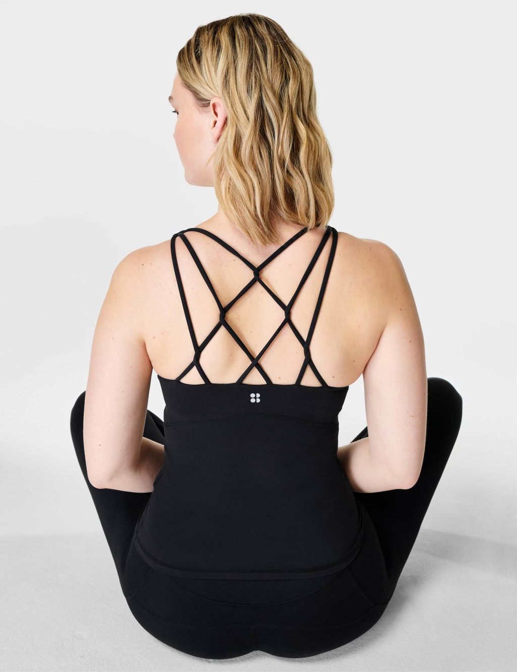 Super Soft V-Neck Strappy Fitted Vest Top image 3