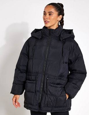 Hooded Funnel Neck Puffer Jacket | Beyond Yoga | M&S