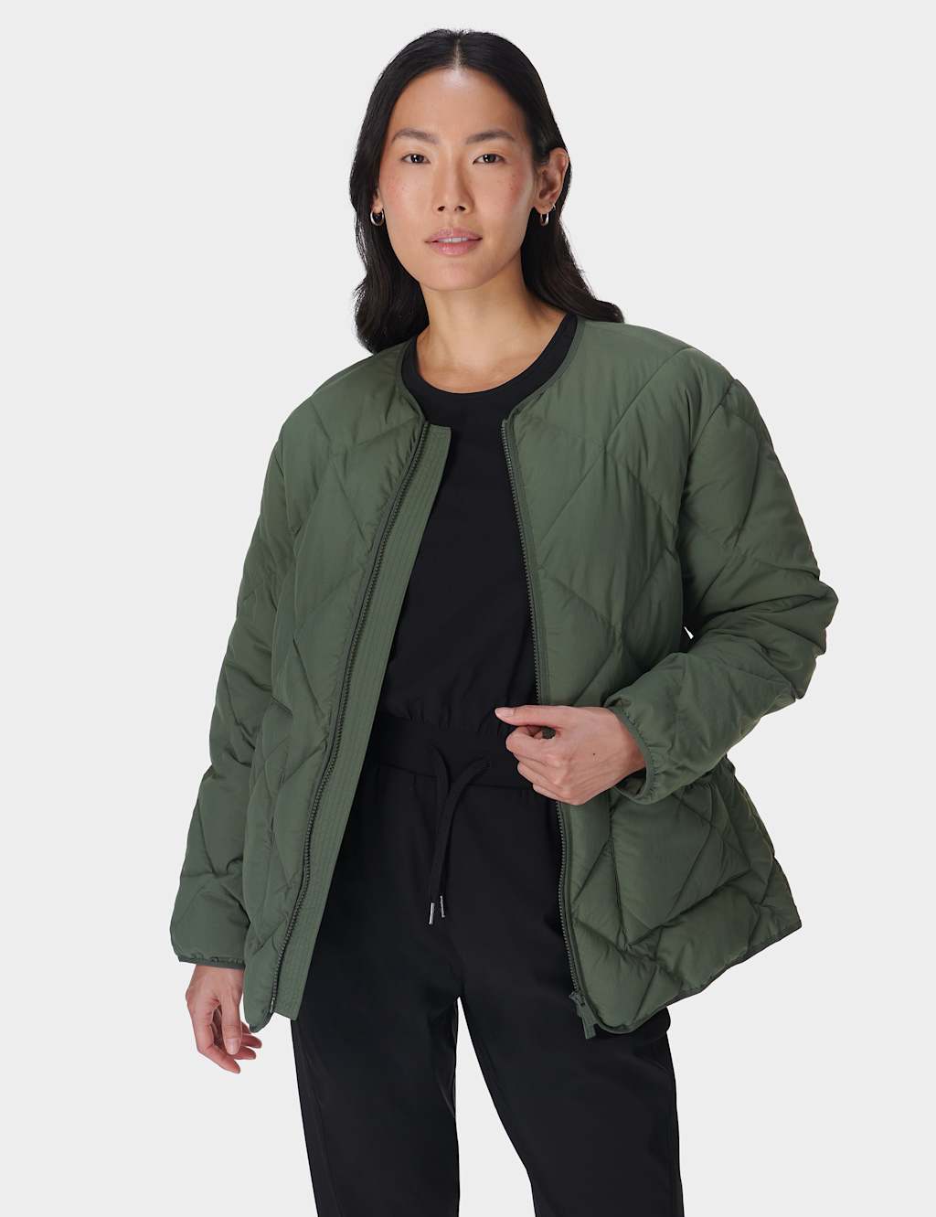 Marks and spencer green jacket hot sale
