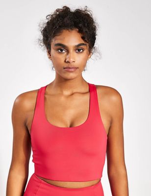 Girlfriend Collective Womens Paloma Non Wired Sports Bra - XXL - Cherry Red, Cherry Red