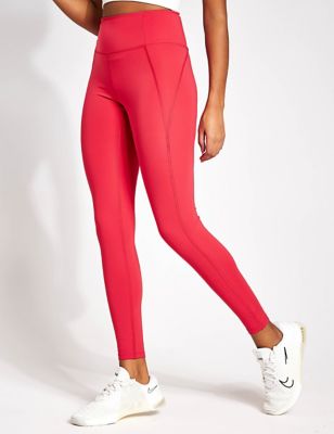 Girlfriend Collective Womens Compressive High Waisted Leggings - XS - Cherry Red, Cherry Red