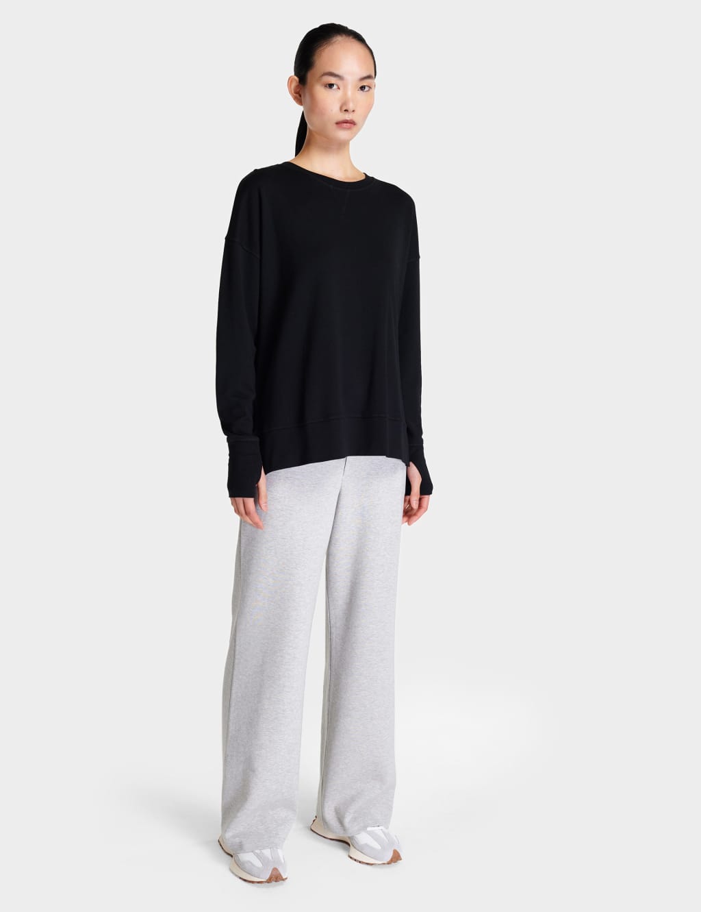 After Class Cotton Blend Longline Sweatshirt image 2