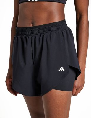 Adidas Womens Aeroready 2-in-1 Shorts - XS - Black, Black