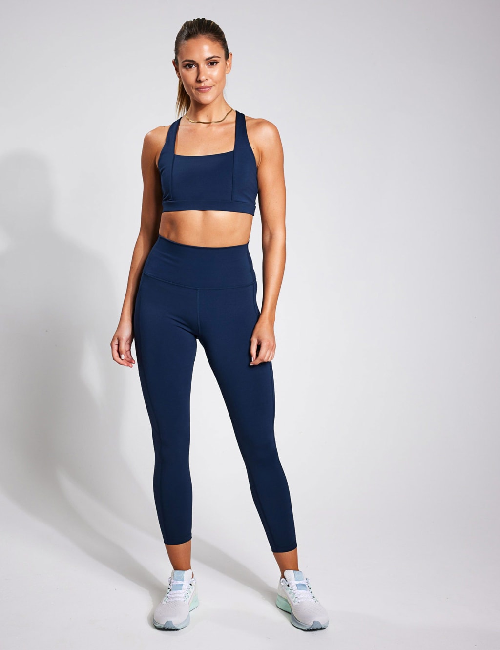 Venice Activewear Set - Leggings & Sports Bra - Navy [MADE IN ITALY] 