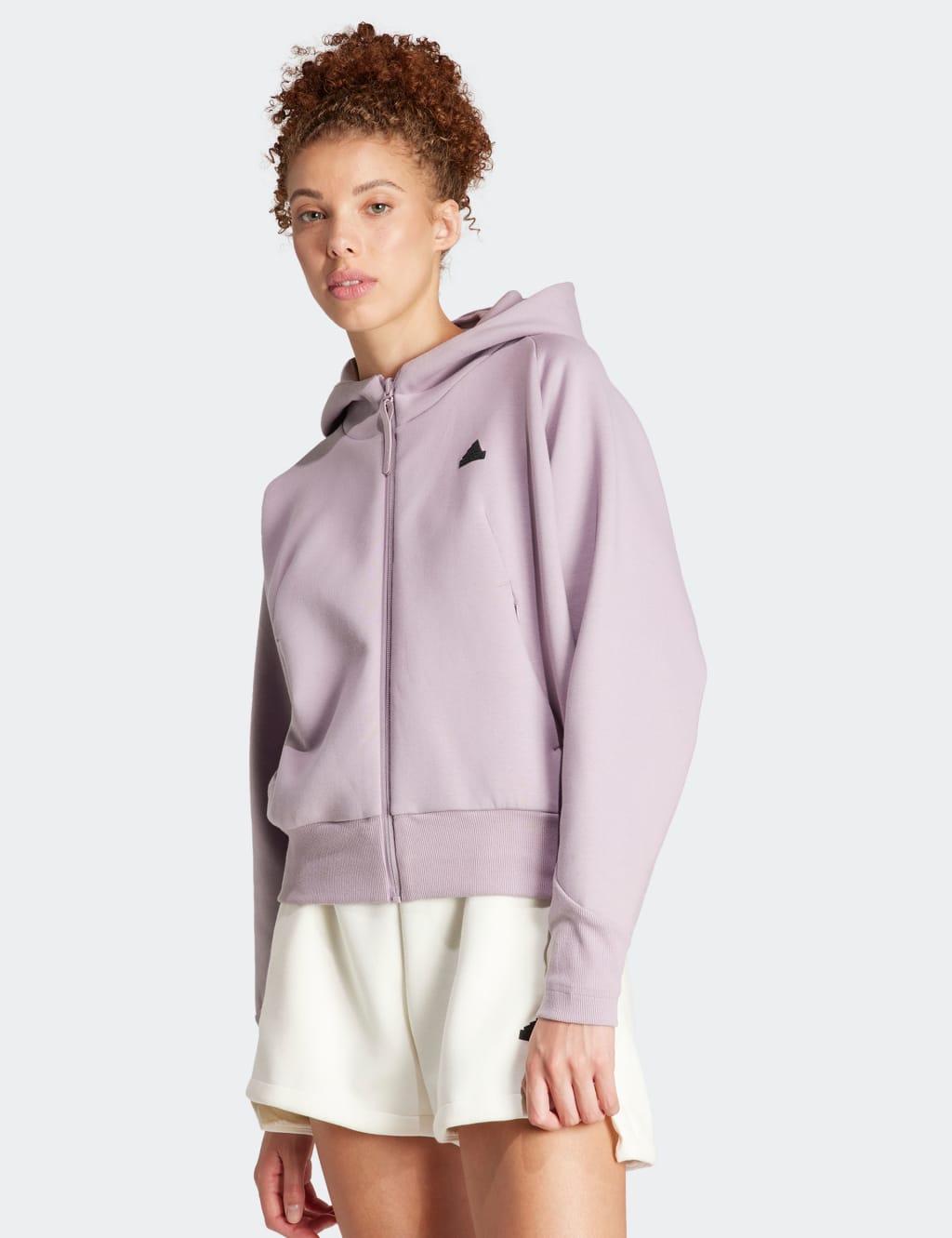 Puma MODEST ACTIVEWEAR HOODIE - Long sleeved top - spring lavender/lilac 