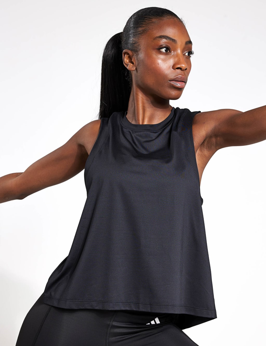 Black vest top womens hot sale