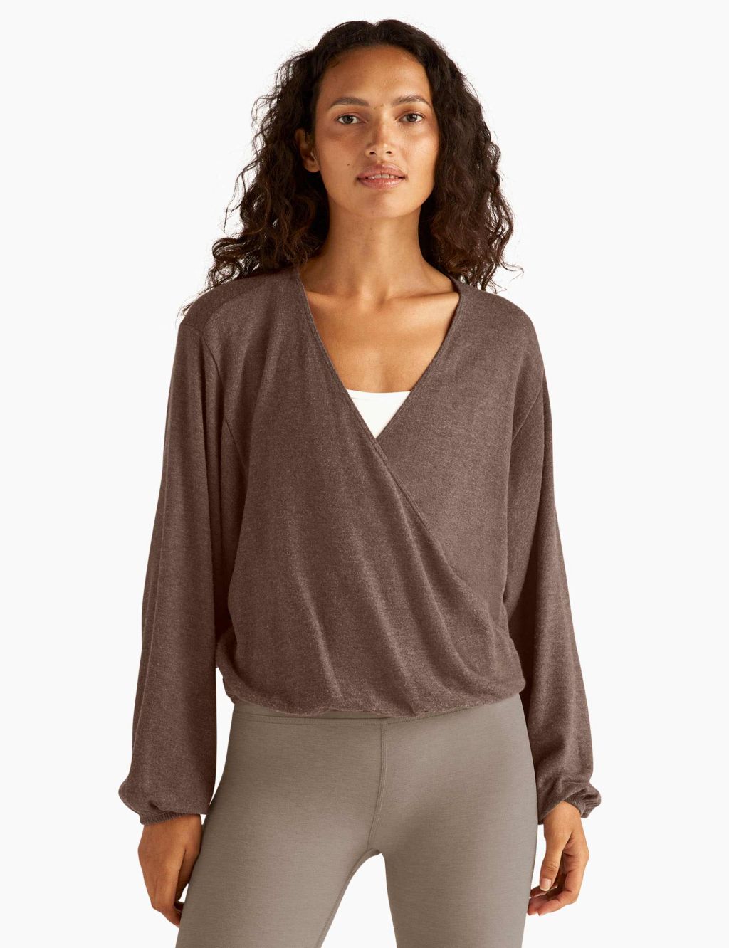 Wrapped Up V-Neck Wrap Front Relaxed Top