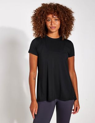 Lilybod Women's Kendell Modal Rich Crew Neck Fitted Top - XS - Black, Black